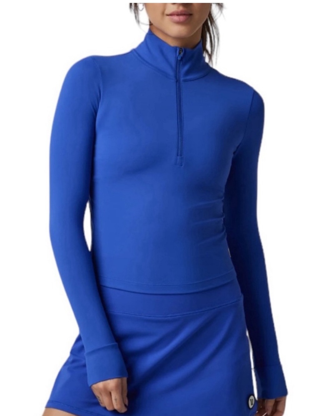 Vuori Blue Quarter-Zip Athletic Top